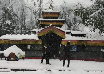 First Snowfall of the Season in Mustang  